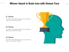 Winner Award In Brain Icon With Human Face Ppt PowerPoint Presentation File Microsoft PDF Winner Award In Brain Icon With Human Face Ppt PowerPoint Presentation File Microsoft PDF