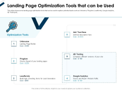 Winning New Customers Acquisition Strategies Landing Page Optimization Tools That Can Be Used Formats PDF Winning New Customers Acquisition Strategies Landing Page Optimization Tools That Can Be Used Formats PDF