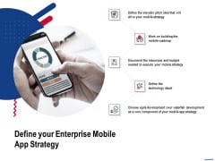 Wireless Phone Information Management Plan Define Your Enterprise Mobile App Strategy Icons PDF