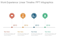 Work Experience Linear Timeline Ppt Infographics Work Experience Linear Timeline Ppt Infographics