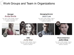work groups and team in organizations ppt powerpoint presentation infographic template templates