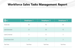 Workforce Sales Tasks Management Report Ppt PowerPoint Presentation Ideas Design Inspiration PDF Workforce Sales Tasks Management Report Ppt PowerPoint Presentation Ideas Design Inspiration PDF