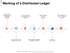 Working Of A Distributed Ledger Ppt PowerPoint Presentation File Inspiration