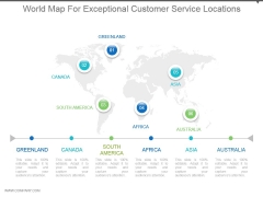 World Map For Exceptional Customer Service Locations Ppt Images Gallery World Map For Exceptional Customer Service Locations Ppt Images Gallery