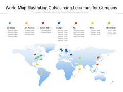 World Map Illustrating Outsourcing Locations For Company Ppt PowerPoint Presentation Gallery Display PDF World Map Illustrating Outsourcing Locations For Company Ppt PowerPoint Presentation Gallery Display PDF