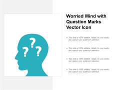 Worried Mind With Question Marks Vector Icon Ppt PowerPoint Presentation Icon Outfit