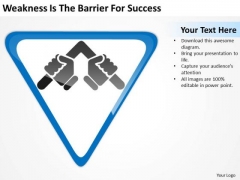 Weakness Is The Barrier For Success Ppt Online Business Plan PowerPoint Slides Weakness Is The Barrier For Success Ppt Online Business Plan PowerPoint Slides