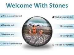 Welcome With Stones Beach PowerPoint Presentation Slides C Welcome With Stones Beach PowerPoint Presentation Slides C