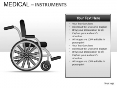 Wheel Chair Medical Instrument PowerPoint Slides And Ppt Template Diagrams