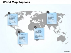 World Map Captions PowerPoint Presentation Template World Map Captions PowerPoint Presentation Template