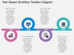 Year Based Workflow Timeline Diagram Powerpoint Template Year Based Workflow Timeline Diagram Powerpoint Template