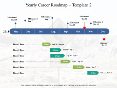 Yearly Career Roadmap Ppt PowerPoint Presentation File Display