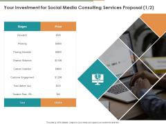 Your Investment For Social Media Consulting Services Proposal Ppt File Model PDF Your Investment For Social Media Consulting Services Proposal Ppt File Model PDF