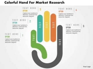 business diagram colorful hand for market research presentation business diagram colorful hand for market research presentation, Powerpoint templates