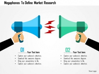 business diagram megaphones to define market research presentation business diagram megaphones to define market research presentation, Powerpoint templates
