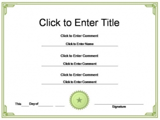 certificate powerpoint template