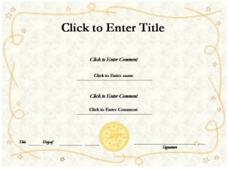 certificate powerpoint template
