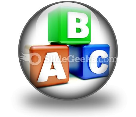 Abc Blocks Education PowerPoint Icon C Abc Blocks Education PowerPoint Icon C