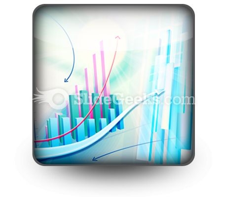 Abstract Business Graph PowerPoint Icon S