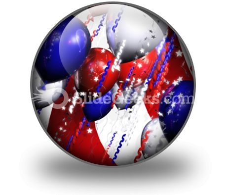 America Balloons PowerPoint Icon C