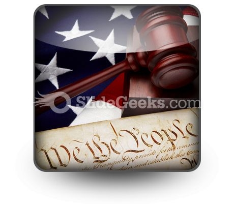 American Justice PowerPoint Icon S
