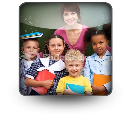 At School PowerPoint Icon S At School PowerPoint Icon S