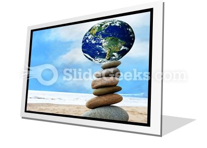 Balanced World PowerPoint Icon F Balanced World PowerPoint Icon F
