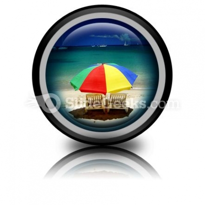 Beach Relax PowerPoint Icon Cc