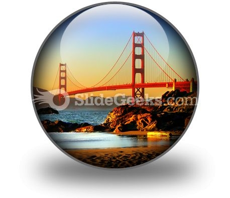 Beach San Francisco PowerPoint Icon C