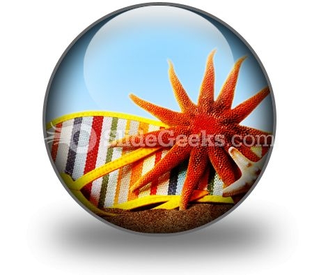 Beach Still Life PowerPoint Icon C Beach Still Life PowerPoint Icon C