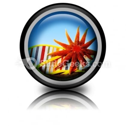 Beach Still Life PowerPoint Icon Cc Beach Still Life PowerPoint Icon Cc