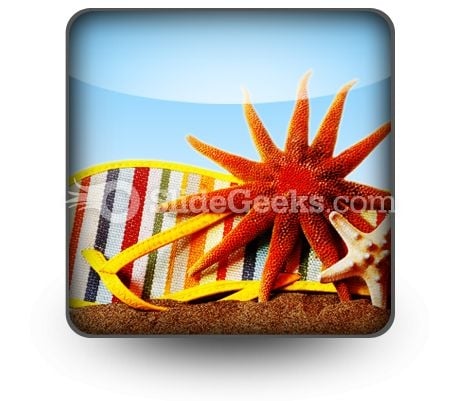Beach Still Life PowerPoint Icon S Beach Still Life PowerPoint Icon S
