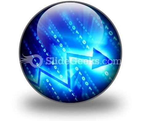 Blue Data Space PowerPoint Icon C Blue Data Space PowerPoint Icon C