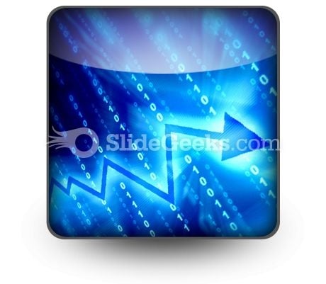 Blue Data Space PowerPoint Icon S Blue Data Space PowerPoint Icon S