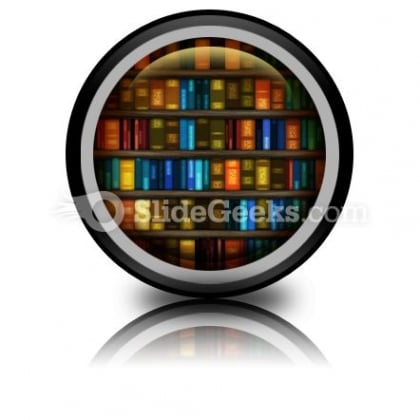 Book Case PowerPoint Icon Cc