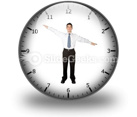 Business Clock PowerPoint Icon C Business Clock PowerPoint Icon C