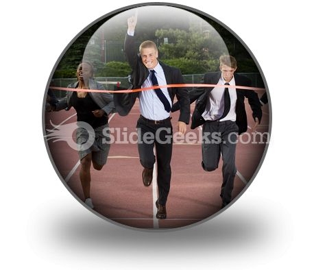 Business Finish Line PowerPoint Icon C Business Finish Line PowerPoint Icon C