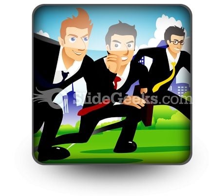 Business Race Finish PowerPoint Icon S Business Race Finish PowerPoint Icon S