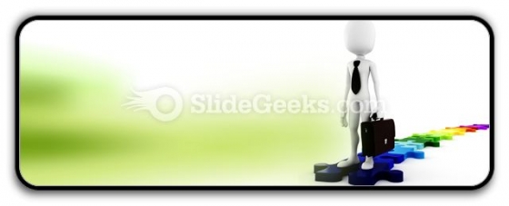Businessman Standing On Puzzles PowerPoint Icon R Businessman Standing On Puzzles PowerPoint Icon R