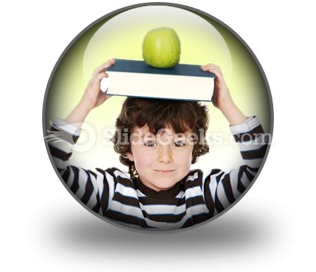 Child Boy Studying PowerPoint Icon C Child Boy Studying PowerPoint Icon C