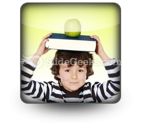 Child Boy Studying PowerPoint Icon S Child Boy Studying PowerPoint Icon S