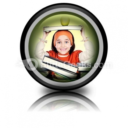 Child Girl Studying PowerPoint Icon Cc Child Girl Studying PowerPoint Icon Cc