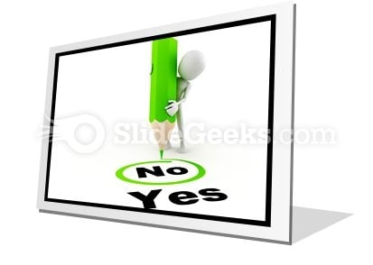 Choose Between Yes And No PowerPoint Icon F Choose Between Yes And No PowerPoint Icon F