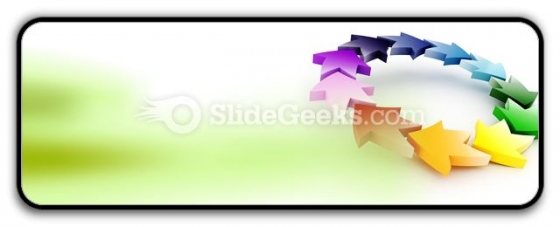 Colorful Circular Arrows PowerPoint Icon R Colorful Circular Arrows PowerPoint Icon R