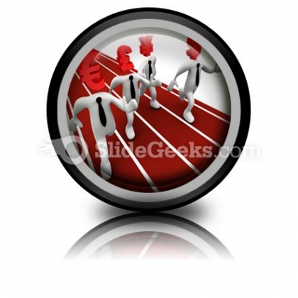 Currency Race PowerPoint Icon Cc Currency Race PowerPoint Icon Cc