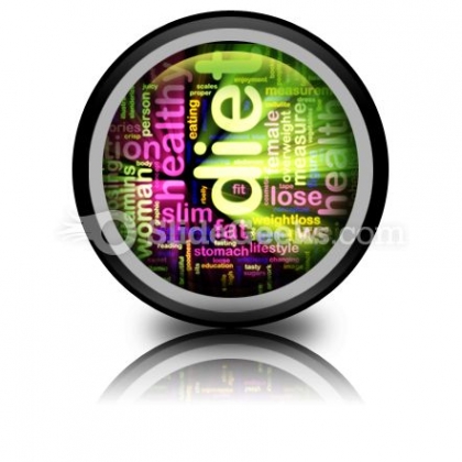 Diet Word PowerPoint Icon Cc Diet Word PowerPoint Icon Cc
