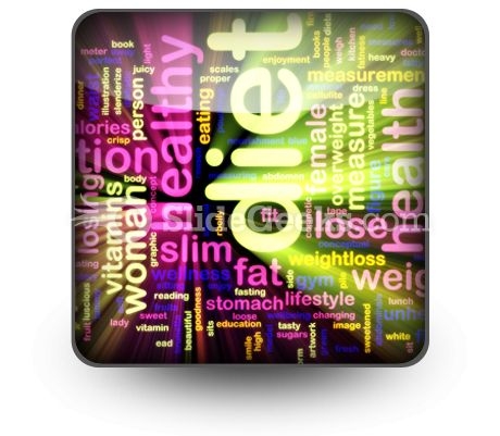 Diet Word PowerPoint Icon S Diet Word PowerPoint Icon S
