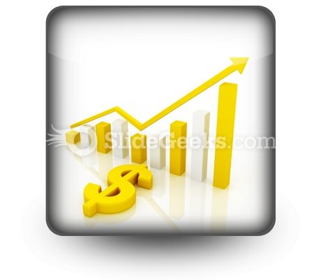 Dollar Graph PowerPoint Icon S
