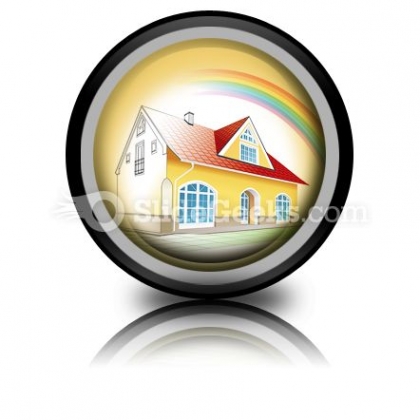 Dream Home Coming True PowerPoint Icon Cc