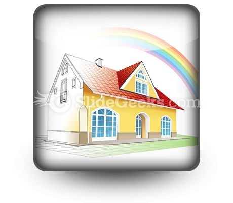 Dream Home Coming True PowerPoint Icon S Dream Home Coming True PowerPoint Icon S